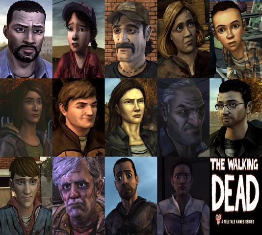 File:The Walking Dead Video Game Characters.png