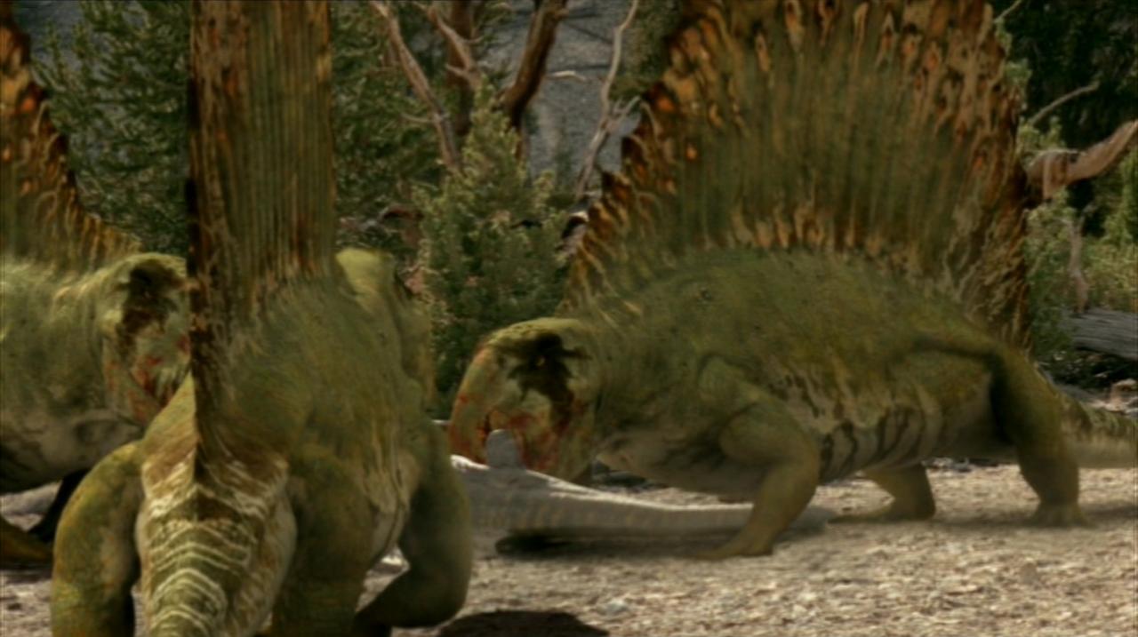 Прогулки с динозаврами в стране. Прогулки с монстрами жизнь до динозавров 2005. Диметродон прогулки с монстрами.