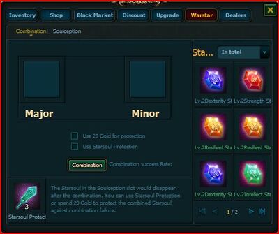 Combination screen