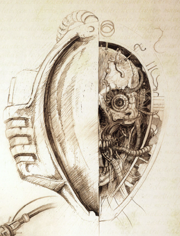 File:Mechanicum Thallax sketch head.png