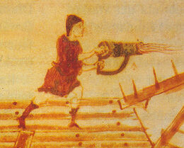 Hand-siphon for Greek fire, medieval illumination (detail).jpg