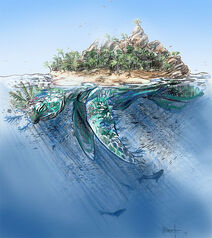 Aspidochelone Island Turtle Monster Beast Creature Animal