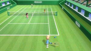 Wii tennis serve