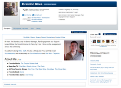 Brandon Rhea Профайл