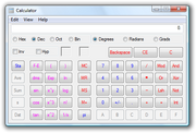 Calculator Vista Scientific