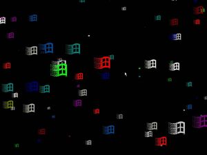 Flying Windows Screensaver