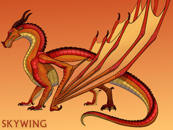 Skywing Dragon The SkyWing Dragonet Wings of Fire Wiki FANDOM powered