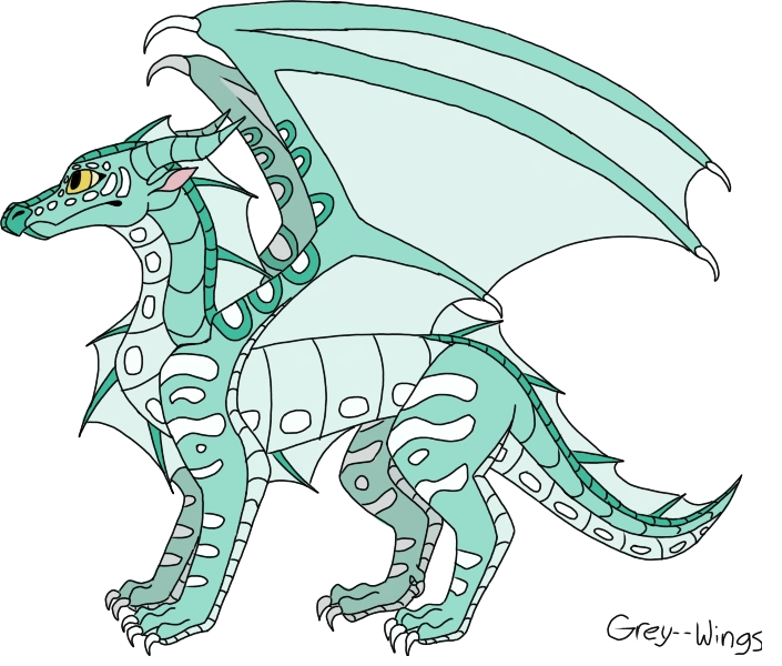 Download Image - Wings of fire seawing dragon base by grey wings ...