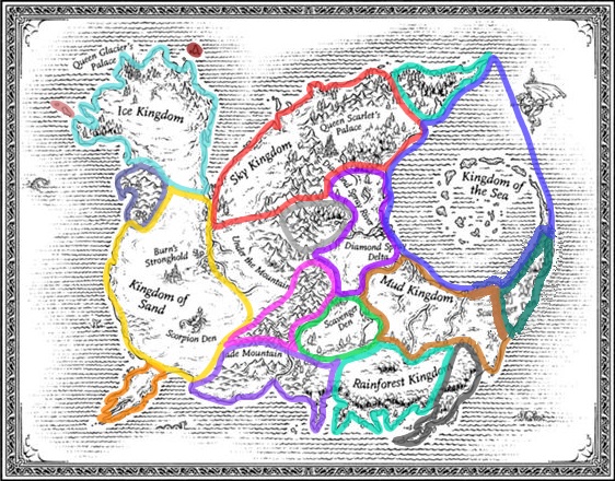 Image - Pyrrhia Map BlightWings edit.jpg | Wings of Fire Fanon Wiki ...