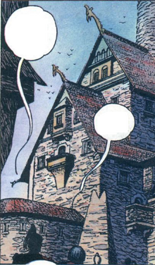 Royal palace in Vizima comics