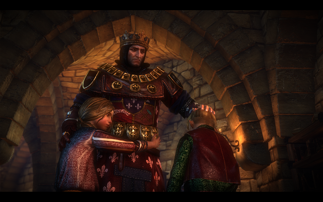 File:Witcher2 - foltest and kids.png