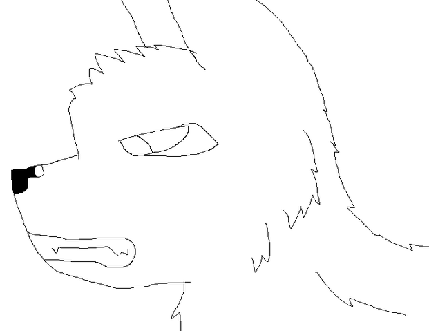 File:Wolf line art.png
