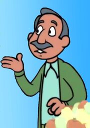 Green-jacketed man