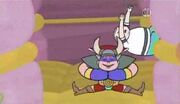 Eli being bounced by Whammer in ThemeParkWHAMpage
