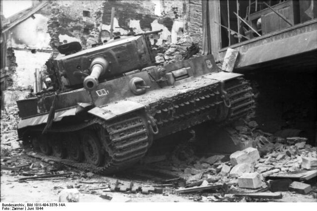 File:Tiger I Wreck, Villers Bocage 1944.jpg