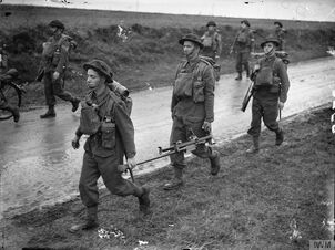 Royal Irish Fusiliers marching near Arras, October, 17 1939