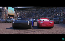 Jackson Storm and Lightning McQueen