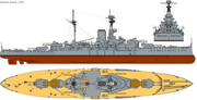 330px-HMS Revenge (1916) profile drawing