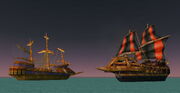 Tanaris Burning Ships to the east