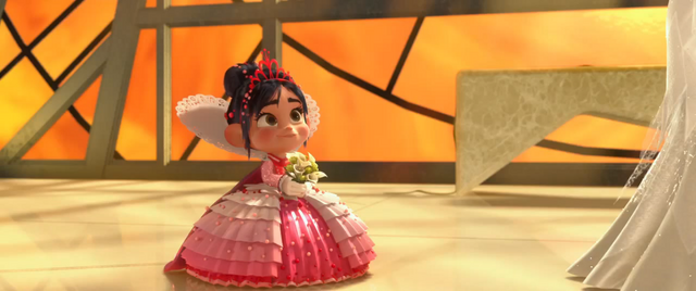 File:Vanellope at the Wedding.png