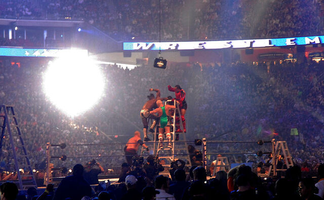 File:Wrestling on a ladder -- not recommended.jpg