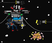 Banshee Gundam vs. Extra Zeong