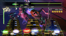 Rock band 2 screen
