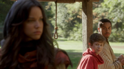 5x07 Nimue in village