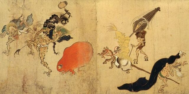 File:800px-Hyakki-Yagyo-Emaki Tsukumogami 1.jpg