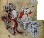 Kawanabe-kyosai-tanuki-rabbit