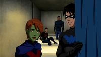 Nightwing shows everyone around