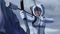 Artemis in snow suit