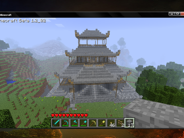 File:Japanese temple in minecraft by funkypencil-d3a20ez.png