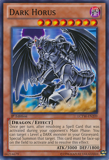 horus lcyw de02 yugi drachen karten drache genial duelist counterpart ダーク ドラゴン ホルス pharaoh monstros 1e