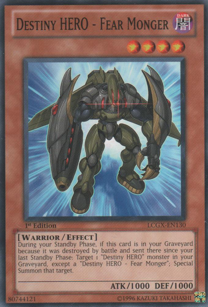 Destiny HERO - Fear Monger | Yu-Gi-Oh! | FANDOM powered by Wikia
