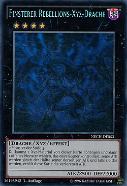 Finsterer Rebellions-Xyz-Drache - Ghost Rare