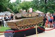 US Army Birthday Cupcake Tank