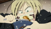 Yuri p eating katsudon-1