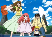 Megumi, Tía, Kiyomaro y Zatch.png