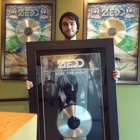File:Zedd with a framed Stay the Night cover.jpg