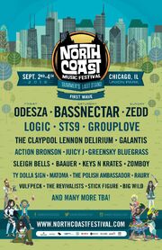 North Coast Music Festival first wave 2016 poster