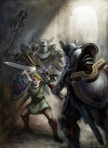 File:Link vs. Darknuts (Twilight Princess).png
