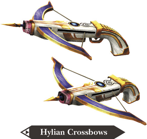 File:Hyrule Warriors Legends Crossbows Hylian Crossbows (Render).png