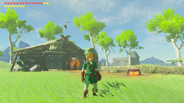 File:Breath of the Wild Great Plateau Woodcutter's Cabin (Exterior).png