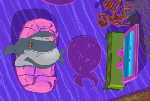 File:Zig & Sharko - Sharko Watching TV.png